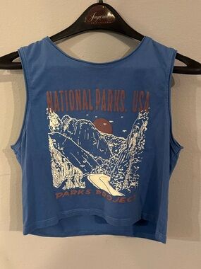 Parks Project Light Blue Cotton Tee with Black Logo
